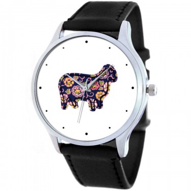 Дизайнерские наручные часы Shot Standart Овечка в Цветочек