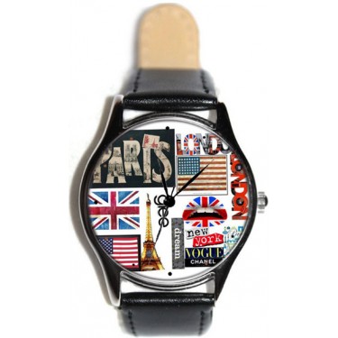 Дизайнерские наручные часы Shot Standart Символы Столиц Мира