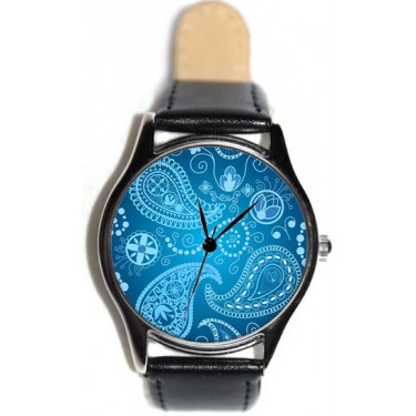 Дизайнерские наручные часы Shot Standart Синий узор