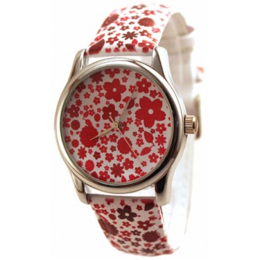 Дизайнерские наручные часы Shot Style Красный узор