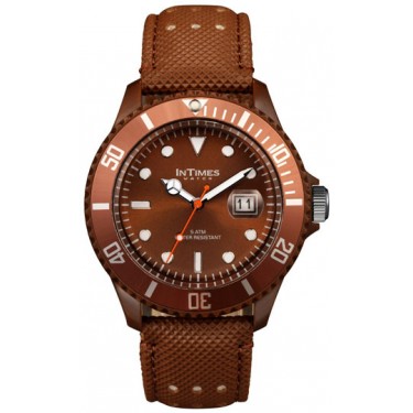 Мужские наручные часы InTimes IT-057L Dark brown