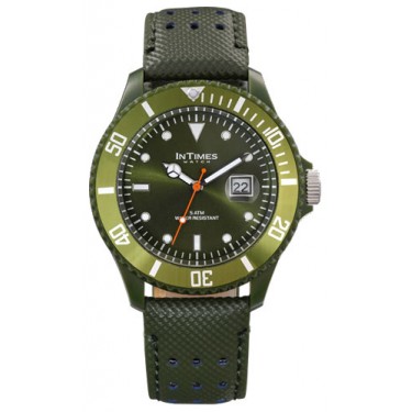 Мужские наручные часы InTimes IT-057L Olive green