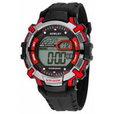 Мужские спортивные электронные водонепроницаемые наручные часы Nowley 8-6158-0-1