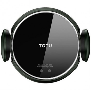 Aвтодержатель для телефона TOTU CACW-040 серебряный+темно-зеленый