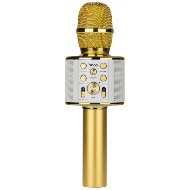 Микрофон HOCO BK3 золотой