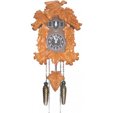 Деревянные настенные интерьерные часы с кукушкой Sinix 601 D