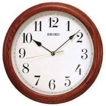 Деревянные настенные интерьерные часы Seiko QXA153B