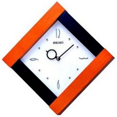 Деревянные настенные интерьерные часы Seiko QXA157B