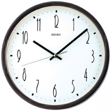 Деревянные настенные интерьерные часы Seiko QXA387B
