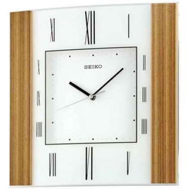 Деревянные настенные интерьерные часы Seiko QXA459B