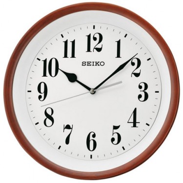 Деревянные настенные интерьерные часы Seiko QXA550B