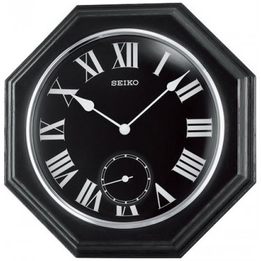Деревянные настенные интерьерные часы Seiko QXA567K