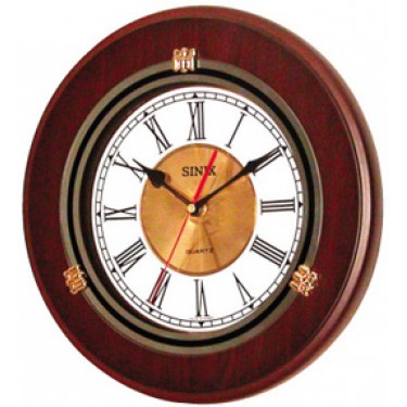 Деревянные настенные интерьерные часы Sinix 1018 CMR
