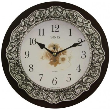 Деревянные настенные интерьерные часы Sinix 1019