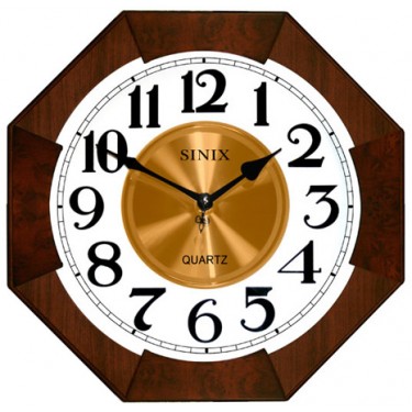 Деревянные настенные интерьерные часы Sinix 1071 CMA