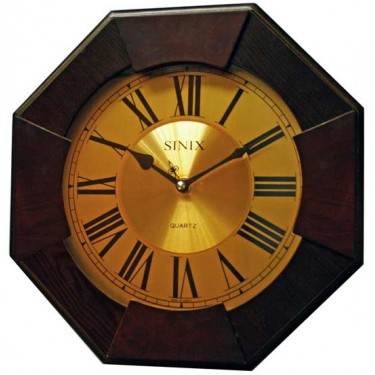 Деревянные настенные интерьерные часы Sinix 1071 GR