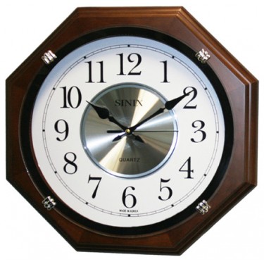 Деревянные настенные интерьерные часы Sinix 1075 WA