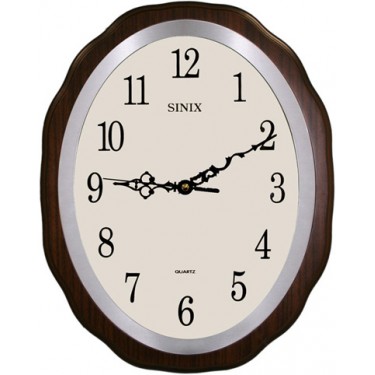 Деревянные настенные интерьерные часы Sinix 5055W