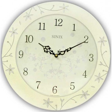 Деревянные настенные интерьерные часы Sinix 5077