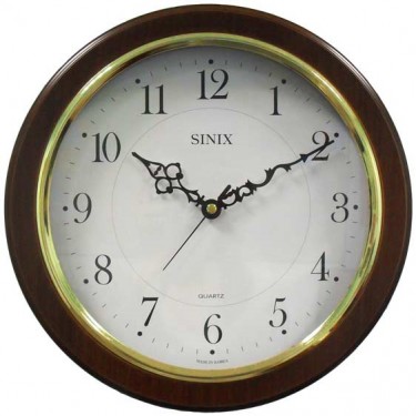 Деревянные настенные интерьерные часы Sinix 5084 G