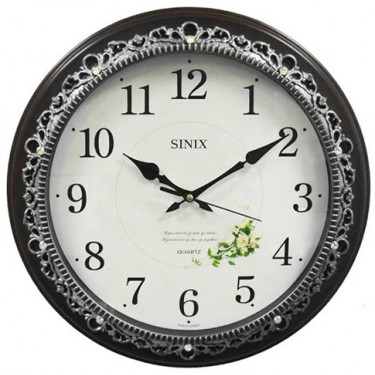 Деревянные настенные интерьерные часы Sinix 5090 S
