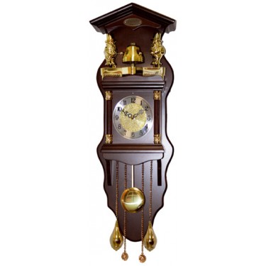 Деревянные настенные интерьерные часы Sinix 7100 BRN
