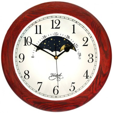 Деревянные настенные интерьерные часы Vostok Н-12114-2