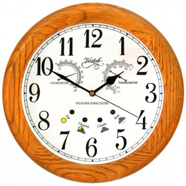 Деревянные настенные интерьерные часы Vostok Н-12118-1