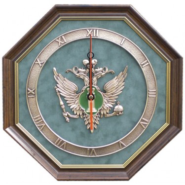 Настенные часы Kitch Clock 12-079 Эмблема Министерства Юстиции РФ с символикой