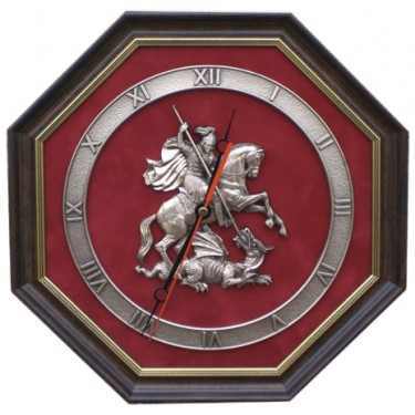 Настенные часы Kitch Clock 12-083 Герб Москвы с символикой