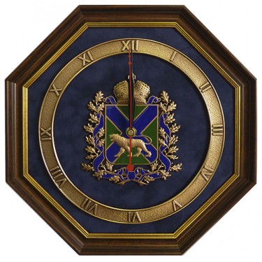 Настенные часы Kitch Clock 13-128 Эмблема Приморского края с символикой