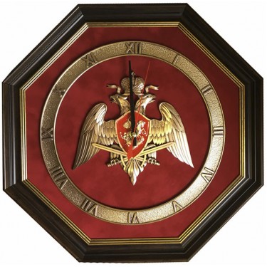 Настенные часы Kitch Clock 17-295 Эмблема Национальной Гвардии с символикой