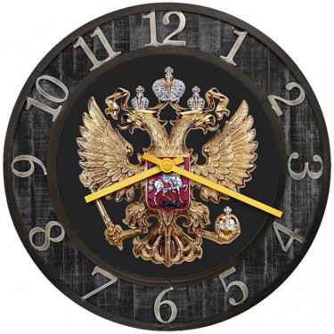 Настенные часы с символикой SvS 3501347 Символика Двухглавый орел