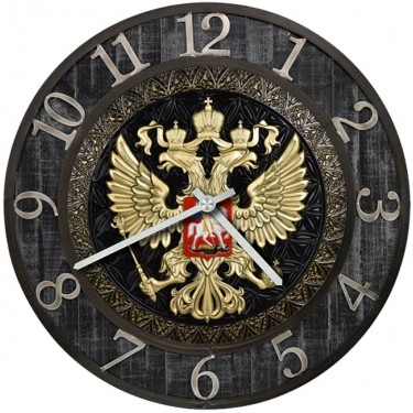 Настенные часы с символикой SvS 4001340 Символика Двухглавый орел