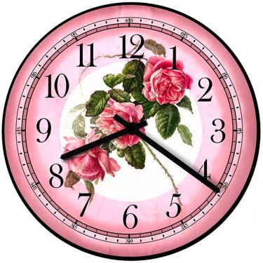 Настенные часы SvS 3001028 Flowers Красные розы