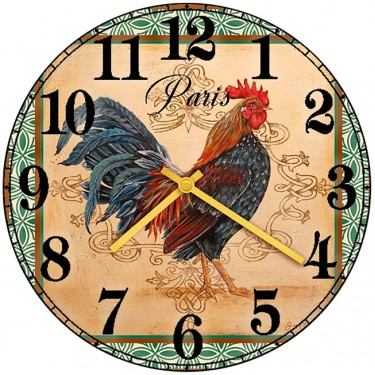 Настенные часы SvS 3001038 Vintage Парижский петух