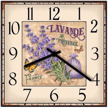 Настенные часы SvS 3001076 Flowers Лаванда