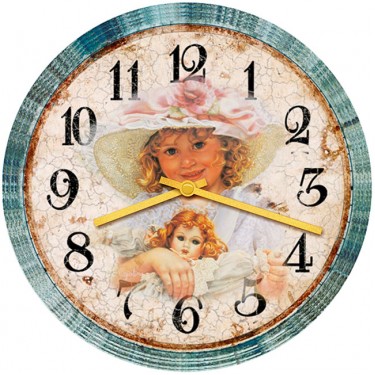 Настенные часы SvS 3001088 Kids Девочка с куклой