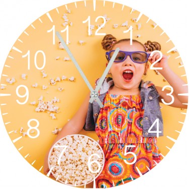 Настенные часы SvS 3001136 Kids Девочка с попкорном
