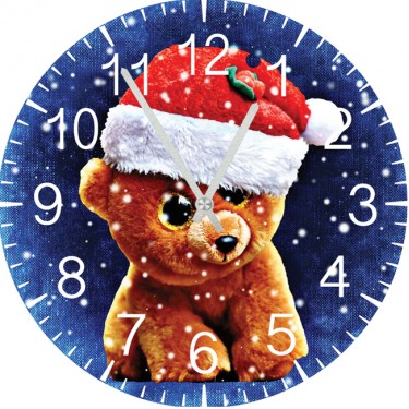 Настенные часы SvS 3001141 Kids Новогодний мишка