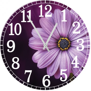 Настенные часы SvS 3001303 Kitchen Фиолетовый цветок