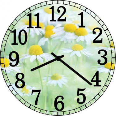 Настенные часы SvS 3001319 Flowers Ромашки