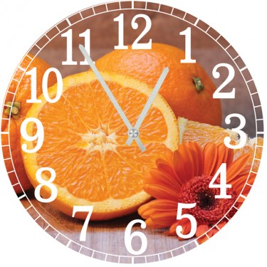Настенные часы SvS 3001322 Kitchen Апельсины и цветок