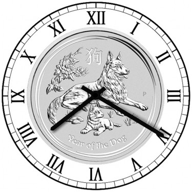 Настенные часы SvS 3001328 Символика Год собаки
