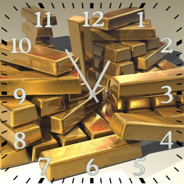 Настенные часы SvS 3001688 Золотые слитки