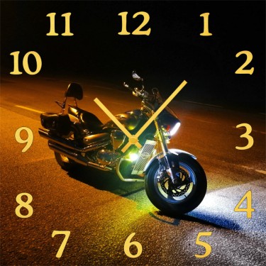 Настенные часы SvS 3001779 Мотоцикл на дороге