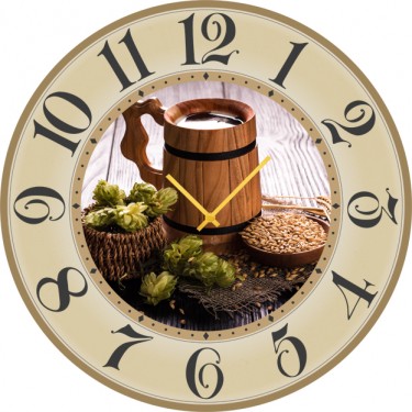 Настенные часы SvS 3002166 Kitchen Бокал и семена