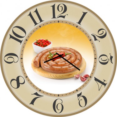 Настенные часы SvS 3002180 Kitchen Оформленная колбаска