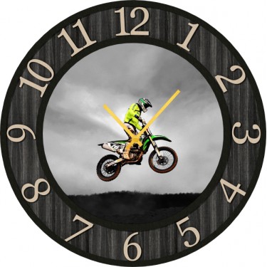 Настенные часы SvS 3002194 Взлет мотоциклиста