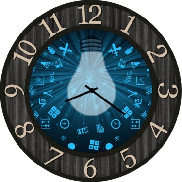 Настенные часы SvS 3002237 Лампочка идей